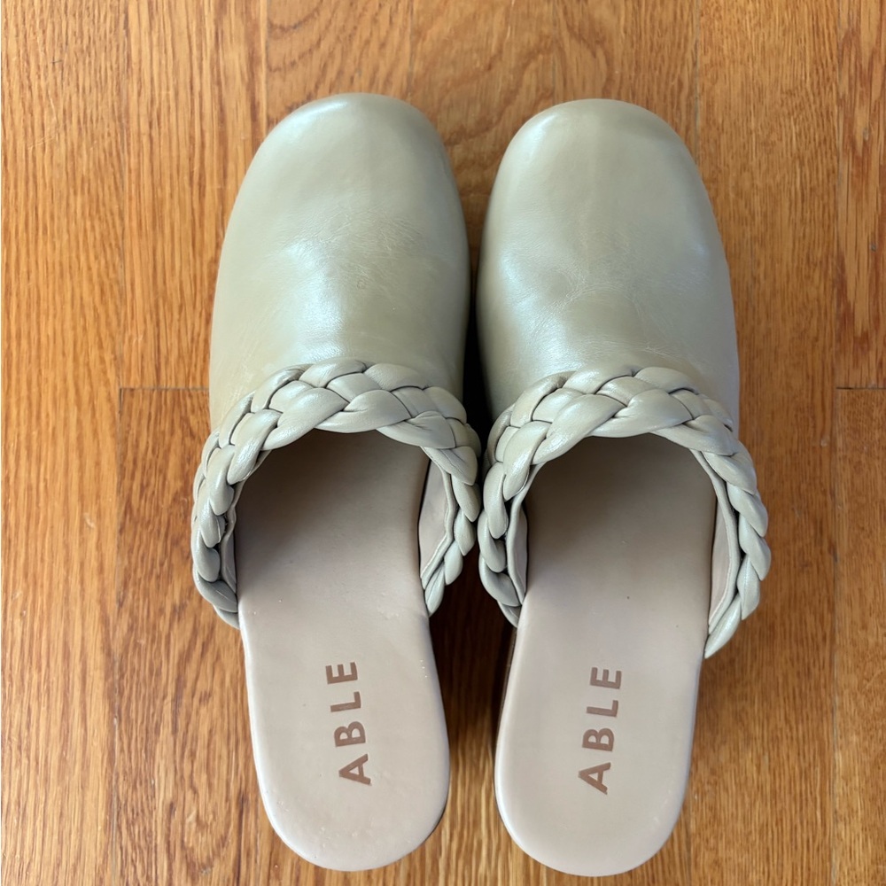 Able Women's Braided Tan Mules